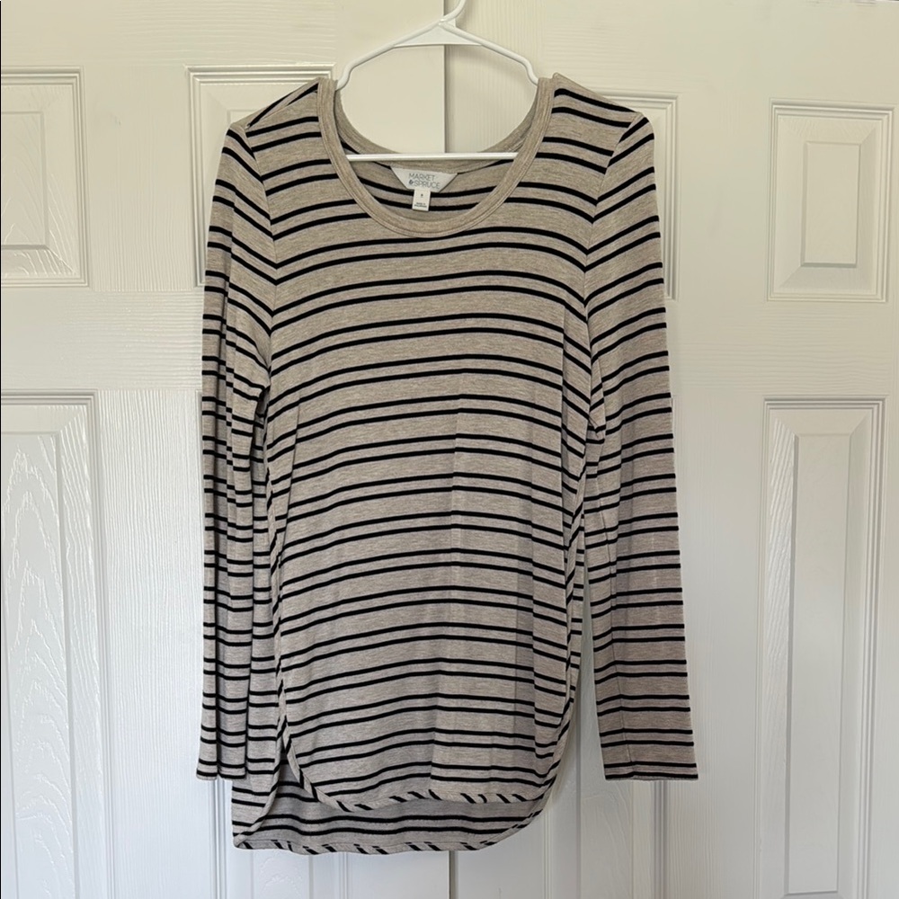 Market and spruce tan & black Long Sleeve Tee